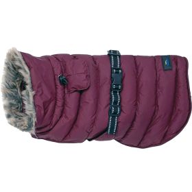 Alpine Extreme Weather Puffer Coat (Color: Burgundy, size: 2X-Large)