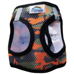 American River Choke Free Dog Harness Camouflage Collection (Color: Orange Camo, size: X-Small)