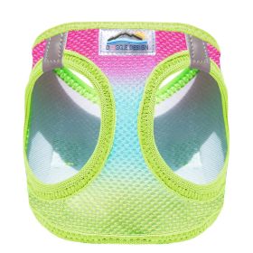 American River Choke Free Dog Harness Ombre Collection (Color: Rainbow, size: X-Small)
