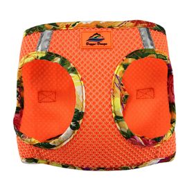 American River Choke Free Harness Hawaiian Trim (Color: Sunset Orange, size: small)